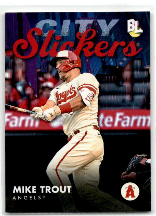 2023 Topps Big League #CS-1 Mike Trout City Slickers NM