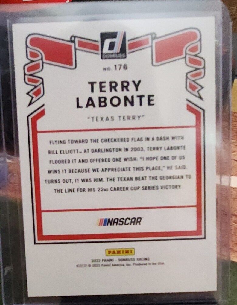 2022 Donruss Racing Base Retro 1981 Red #176 Terry Labonte /299 - Chevrolet