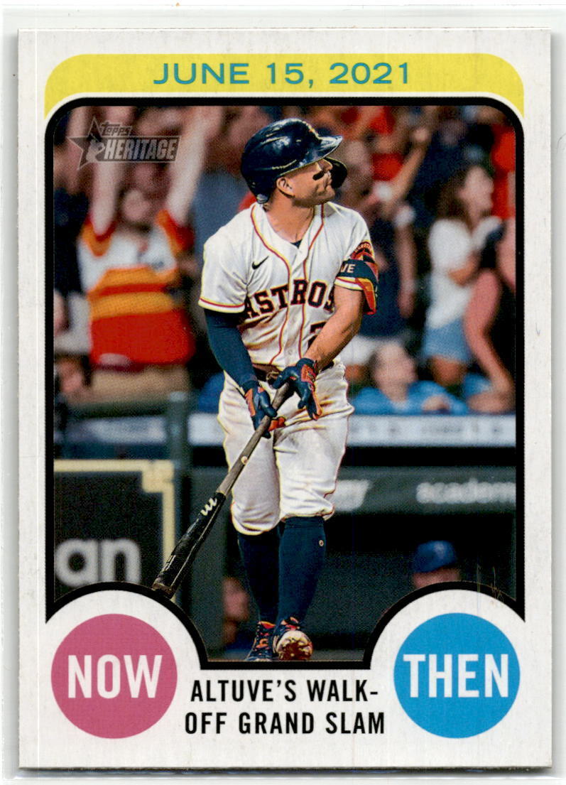 2022 Topps Heritage #NAT-12 Jose Altuve Now and Then NM