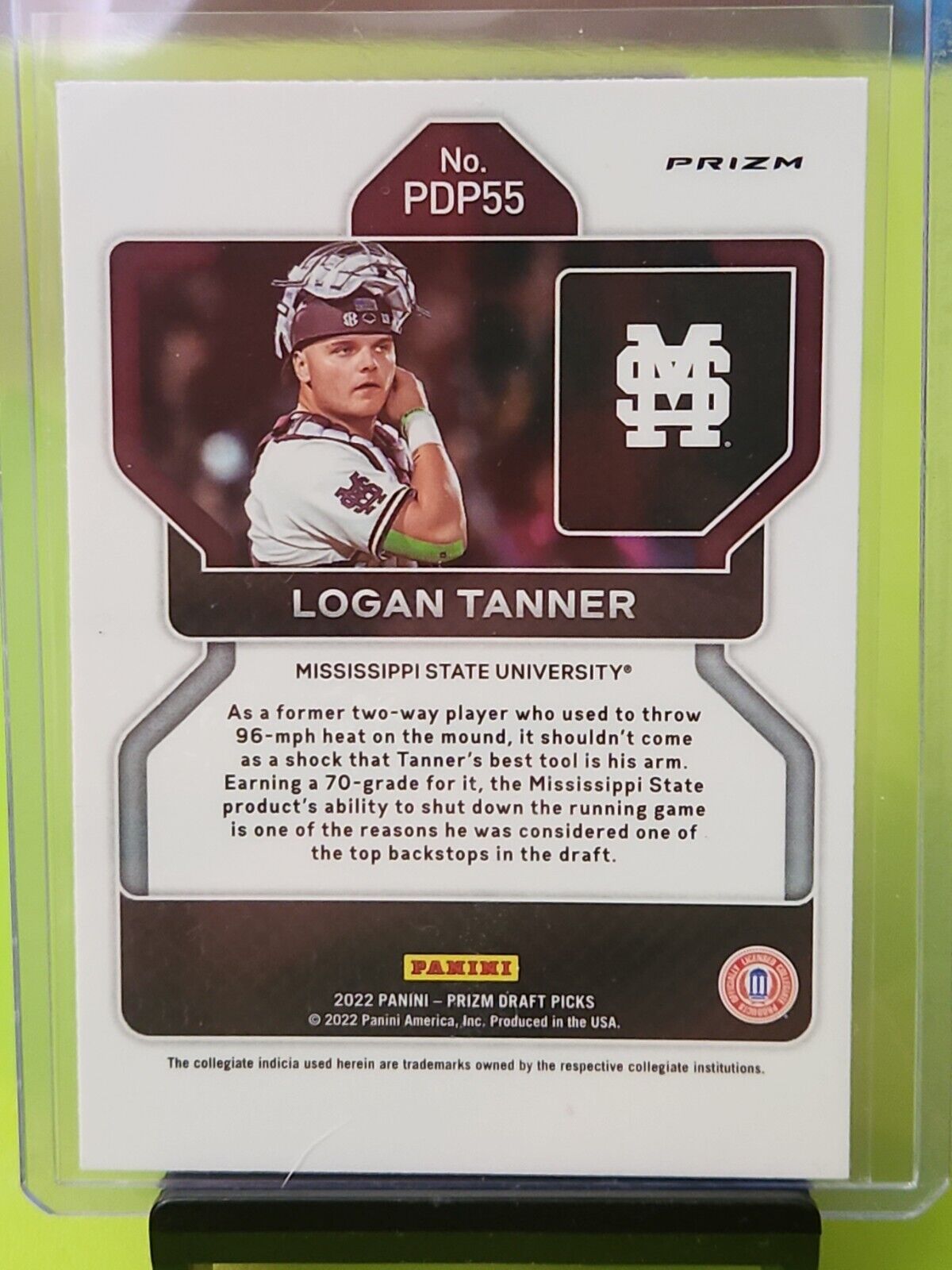 Logan Tanner 2022 Prizm Draft Picks Red Wave Prizm