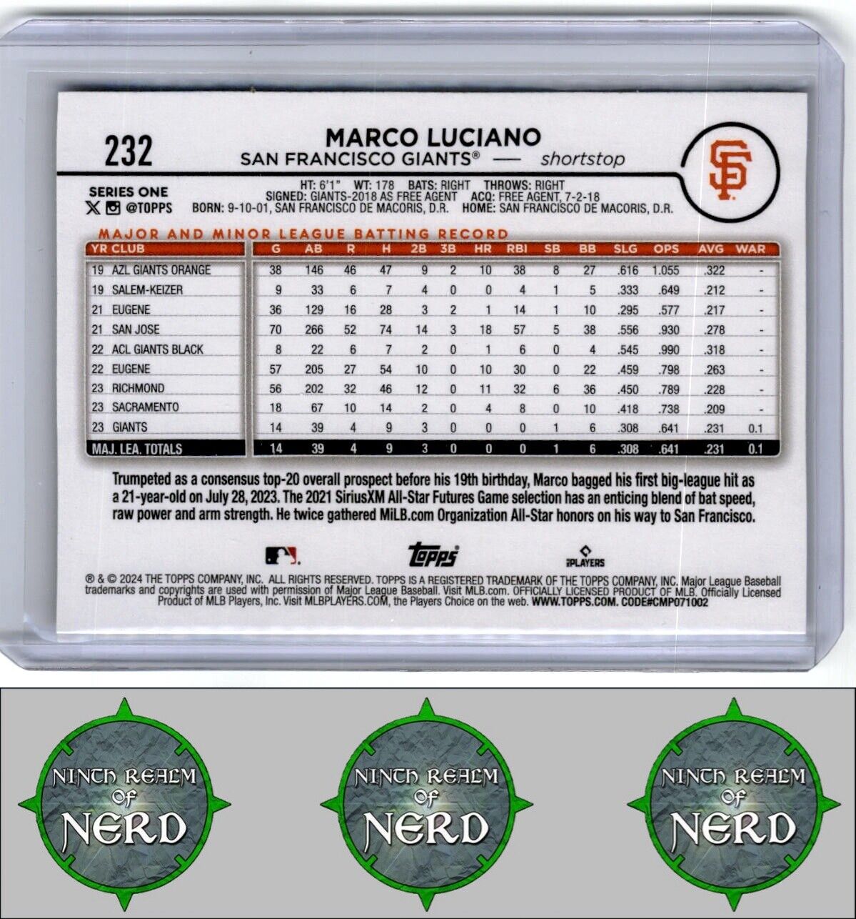 2024 Topps #232 Marco Luciano