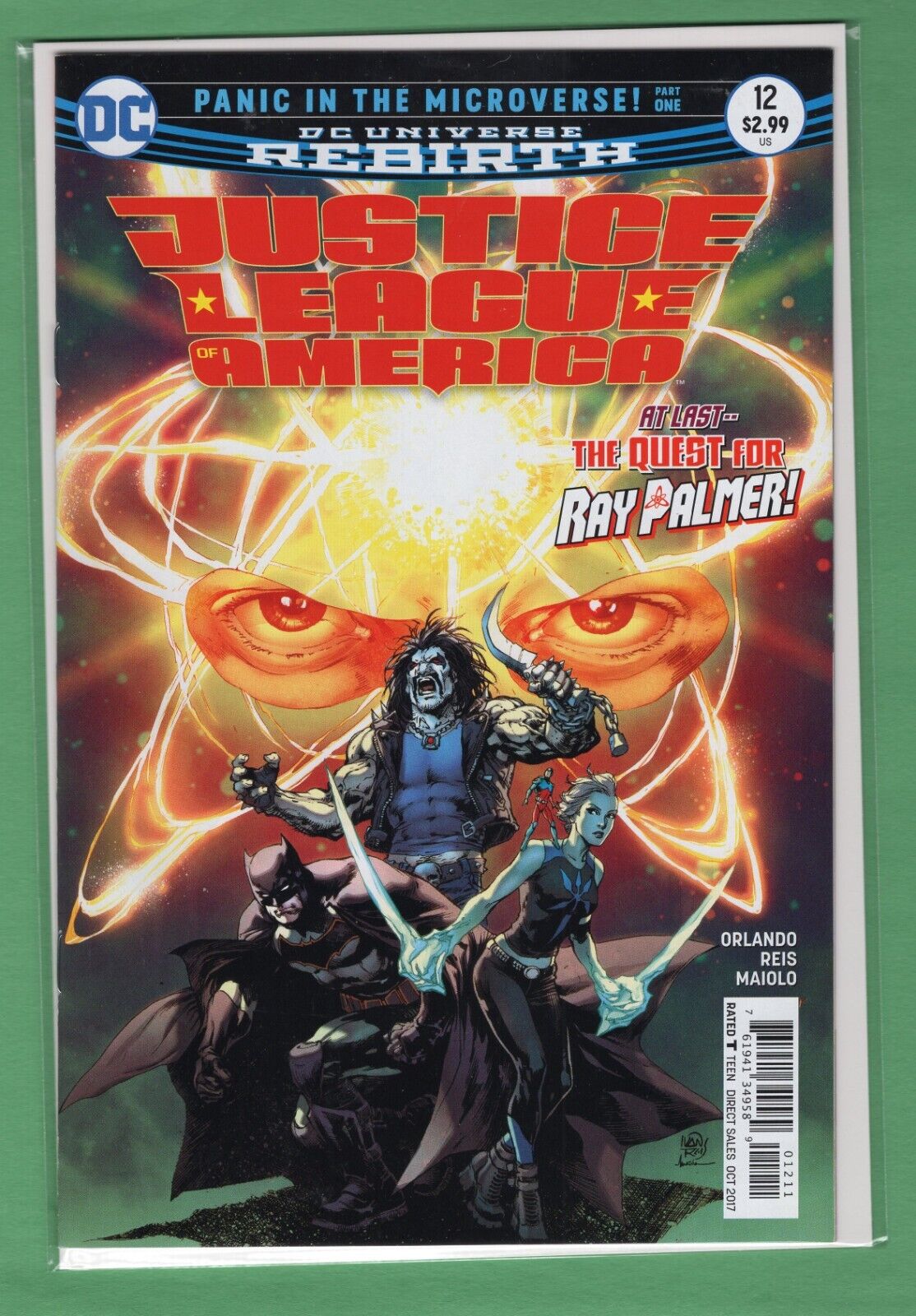 JUSTICE LEAGUE OF AMERICA #12 OCTOBER 2017 DC UNIVERSE REBIRTH COMICS 