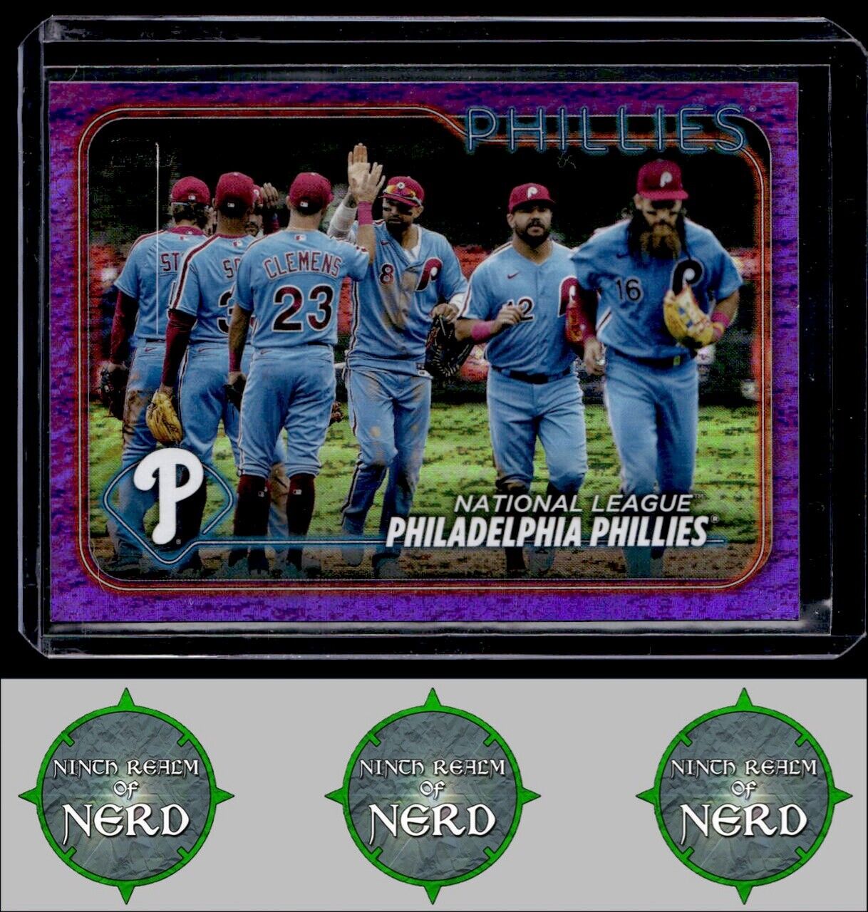 2024 Topps - Purple Holofoil #126 Philadelphia Phillies Purple Holofoil #/799