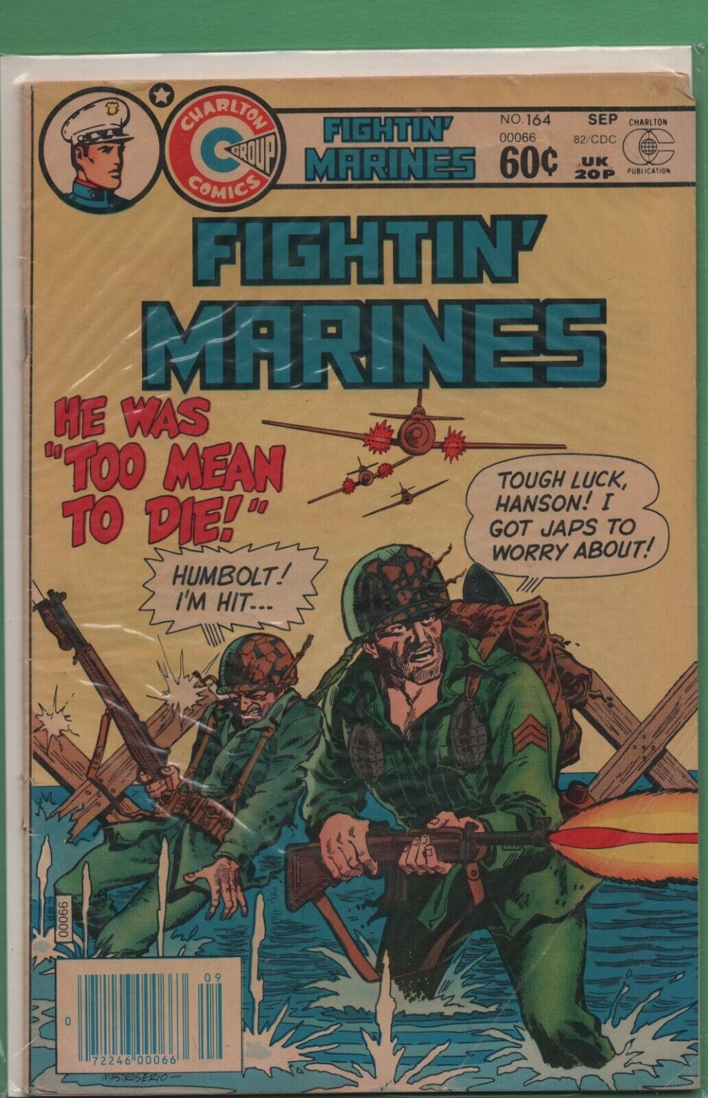 FIGHTIN' MARINES #164 BRONZE AGE CHARLTON COMIC BOOK 1982 ORIGINAL 