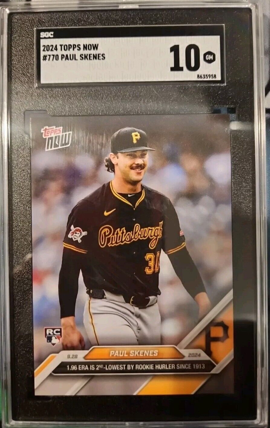 PAUL SKENES 2024 Topps Now #770 Rookie SGC 10!