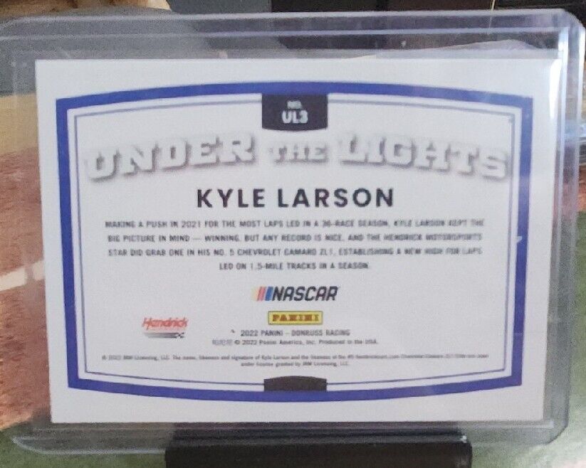 2022 Panini Donruss Racing Under The Lights Kyle Larson