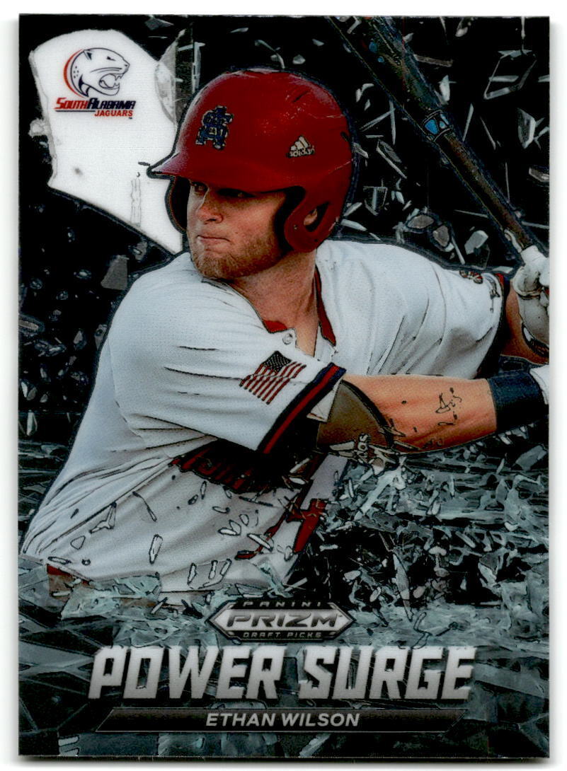 2021 Panini Prizm Draft Picks #PS-EW Ethan Wilson Power Surge NM