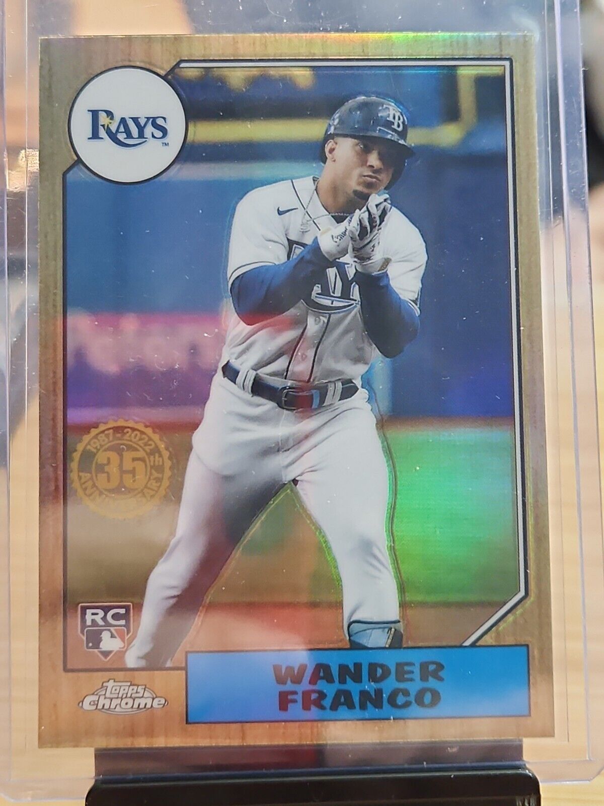 2022 Topps Chrome Baseball Wander Franco 35th ANNIVERSARY RC 87BC-13