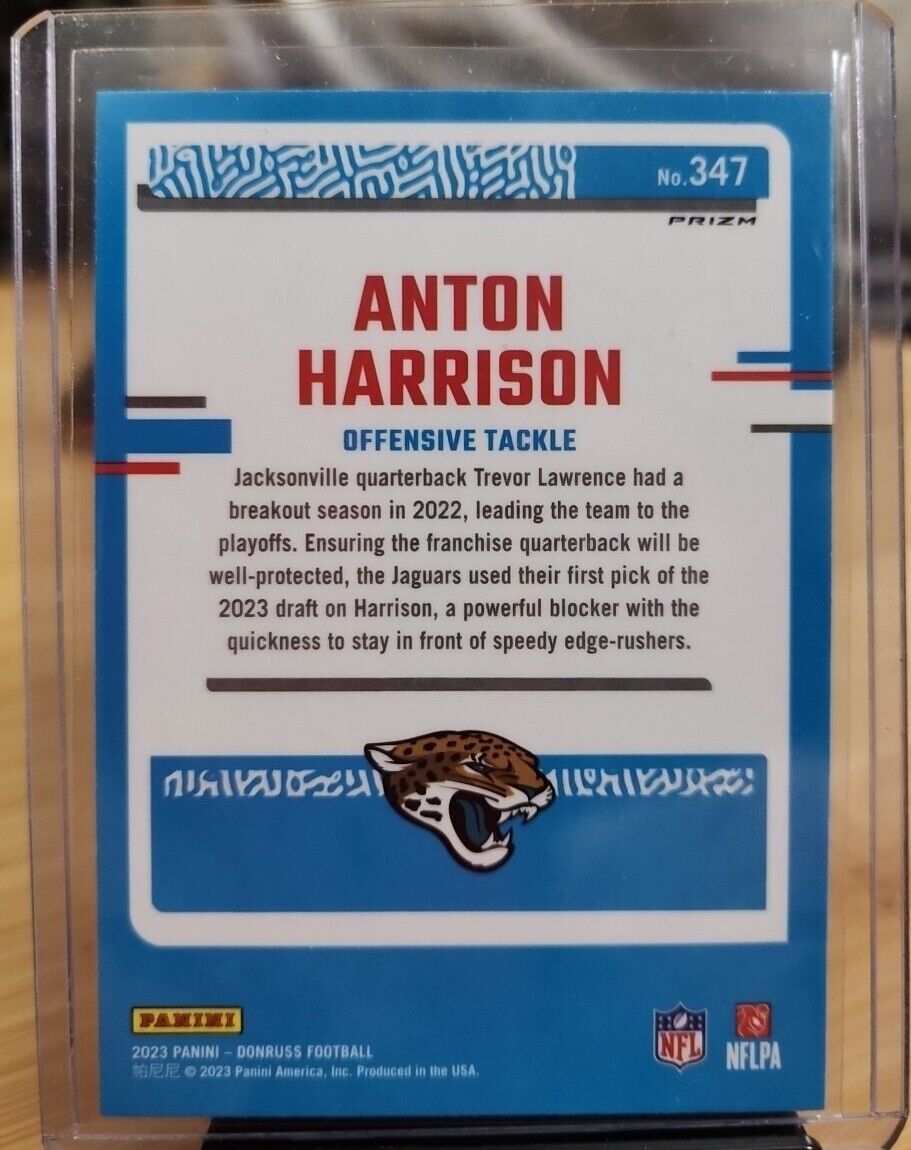 2023 Anton Harrison Donruss Optic Preview Pink Rated Rookie RC Jaguars