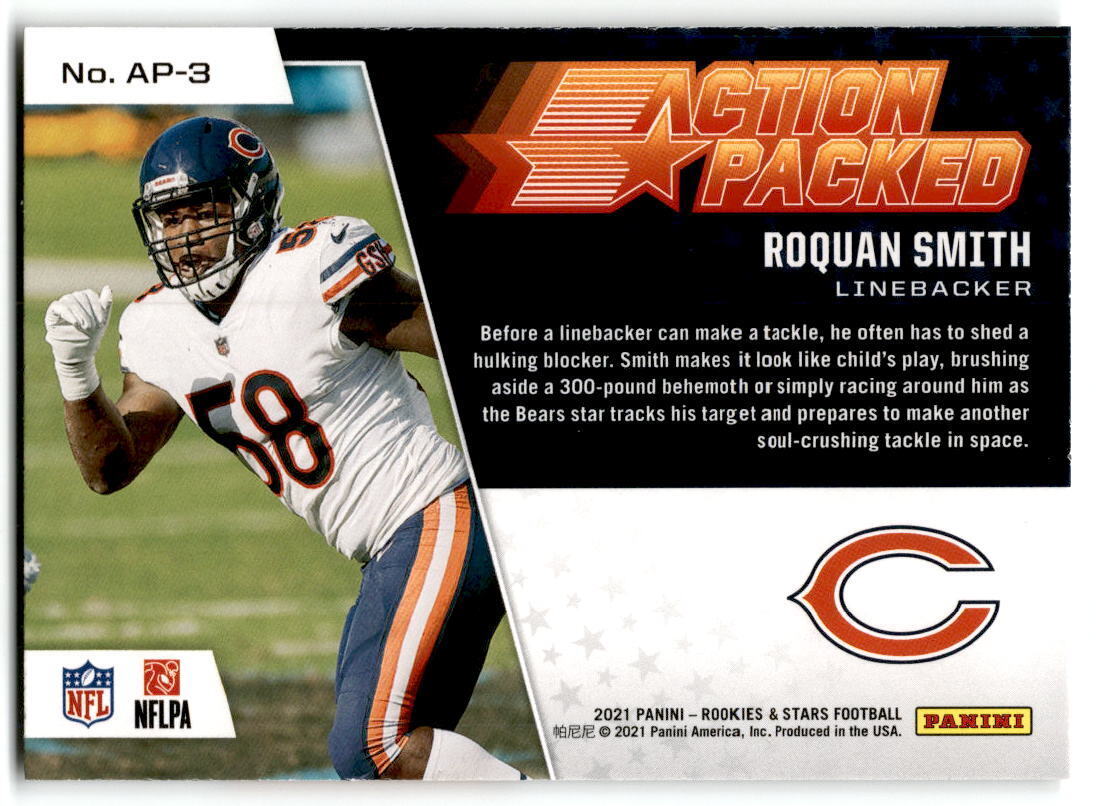 2021 Panini Rookies & Stars #AP-3 Roquan Smith Action Packed NM