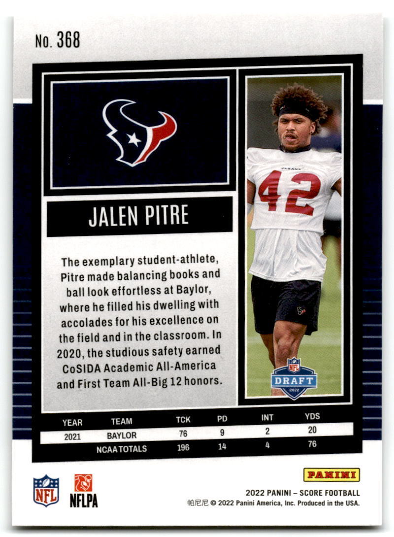 2022 Score #368 Jalen Pitre NM