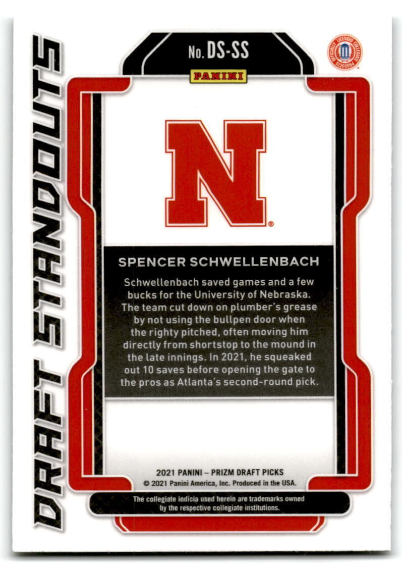 2021 Panini Prizm Draft Picks #DS-SS Spencer Schwellenbach Draft Standouts NM