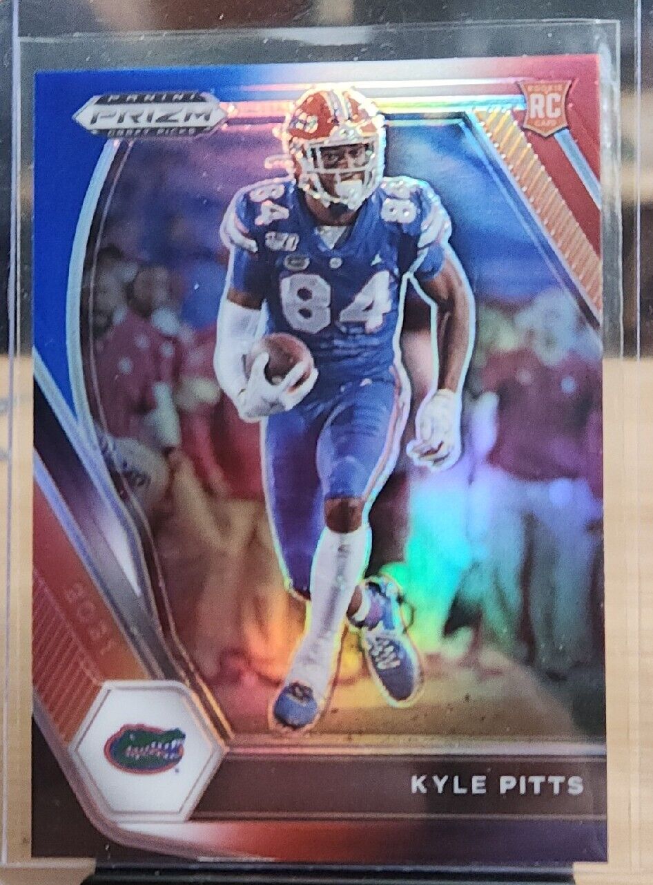 2021 Panini Prizm Draft Picks | Red White Blue Prizm | 108 | Kyle Pitts | Rookie