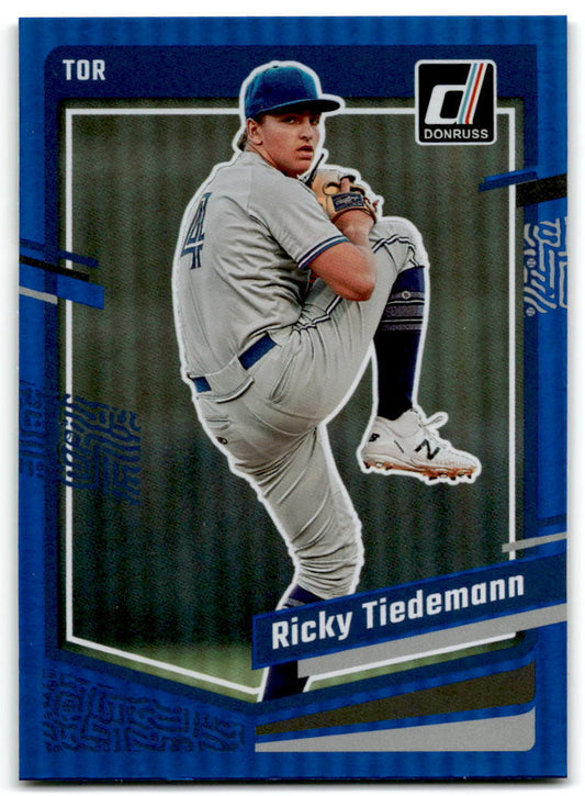 2023 Donruss #119 Ricky Tiedemann Holo Blue NM