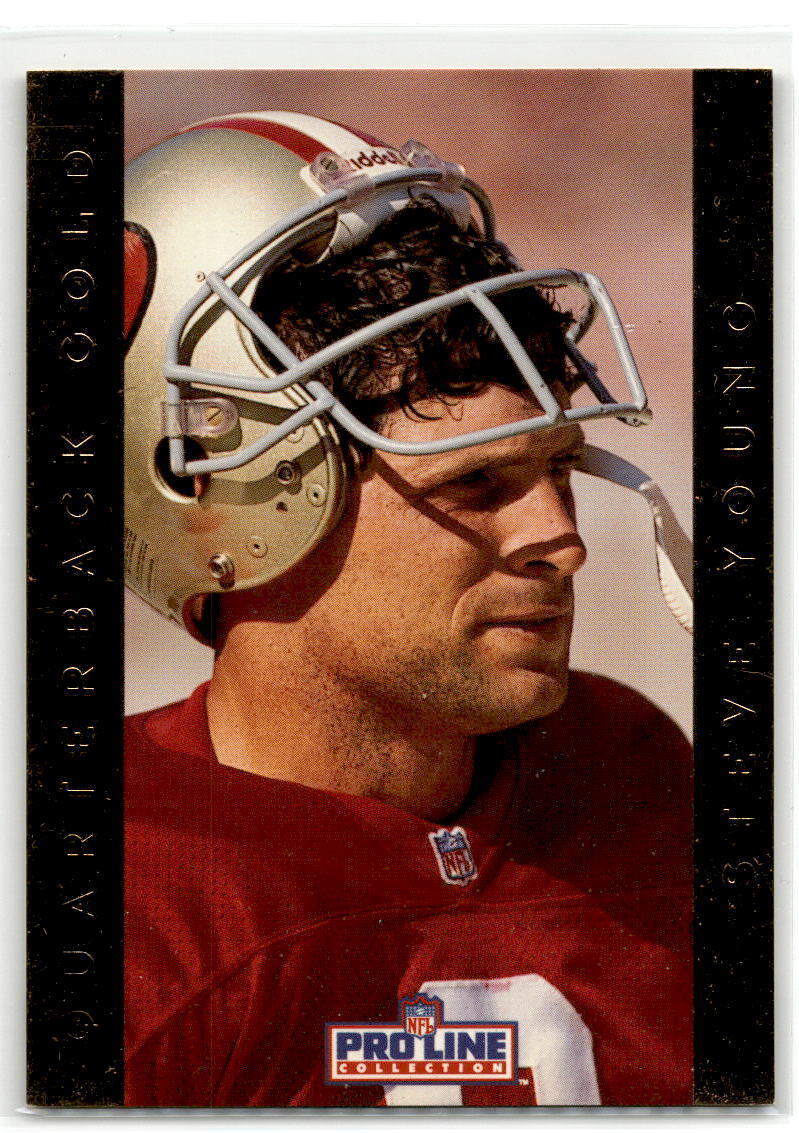 1992 Pro Line Portraits #18 Steve Young QB Gold NM