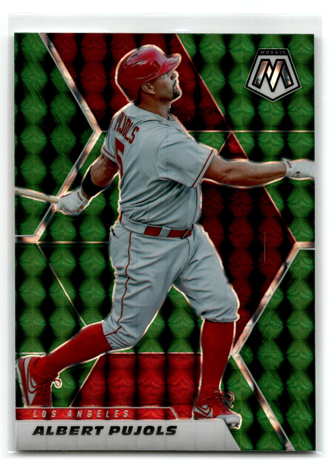 2021 Panini Mosaic #10 Albert Pujols Green NM