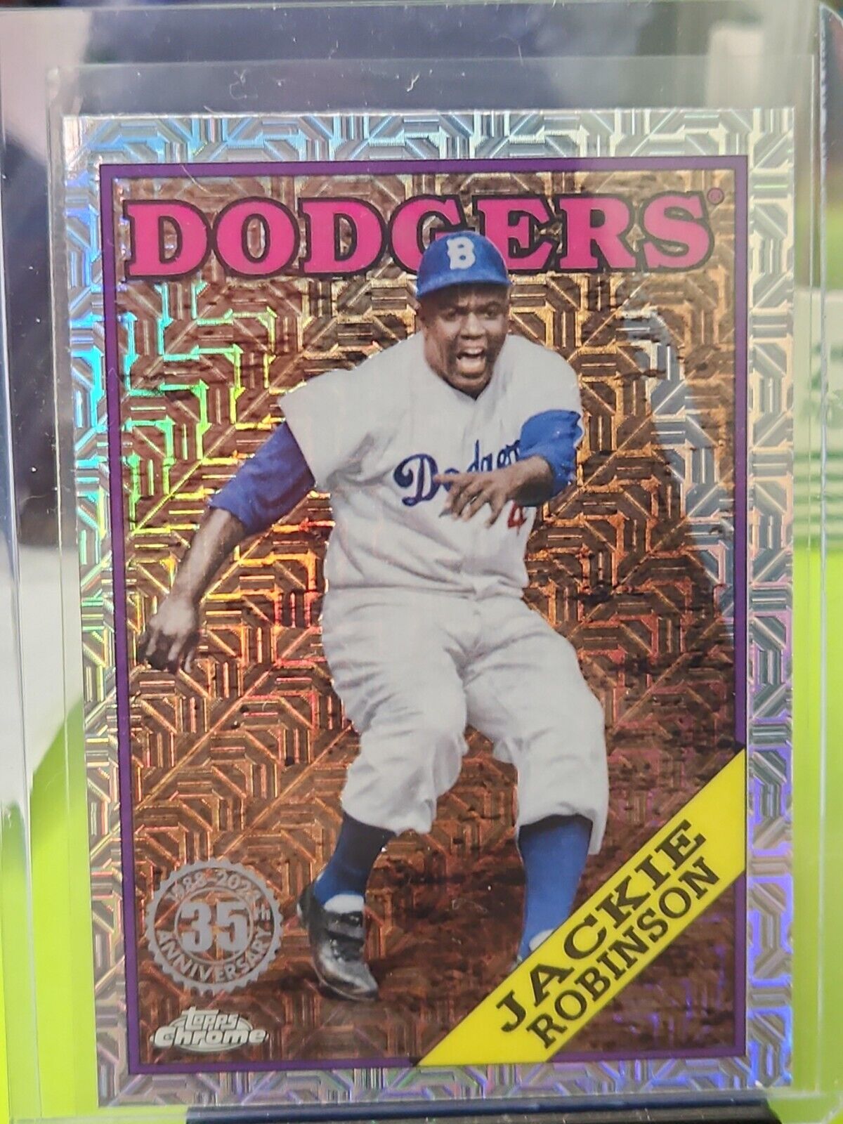 2023 Topps Series 1 Jackie Robinson #T88C-32 1988 Silver Pack Chrome Dodgers