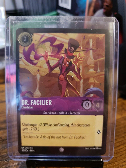 🔮 Disney Lorcana Dr. Facilier Charlatan 38/204 FOIL Holo - MINT