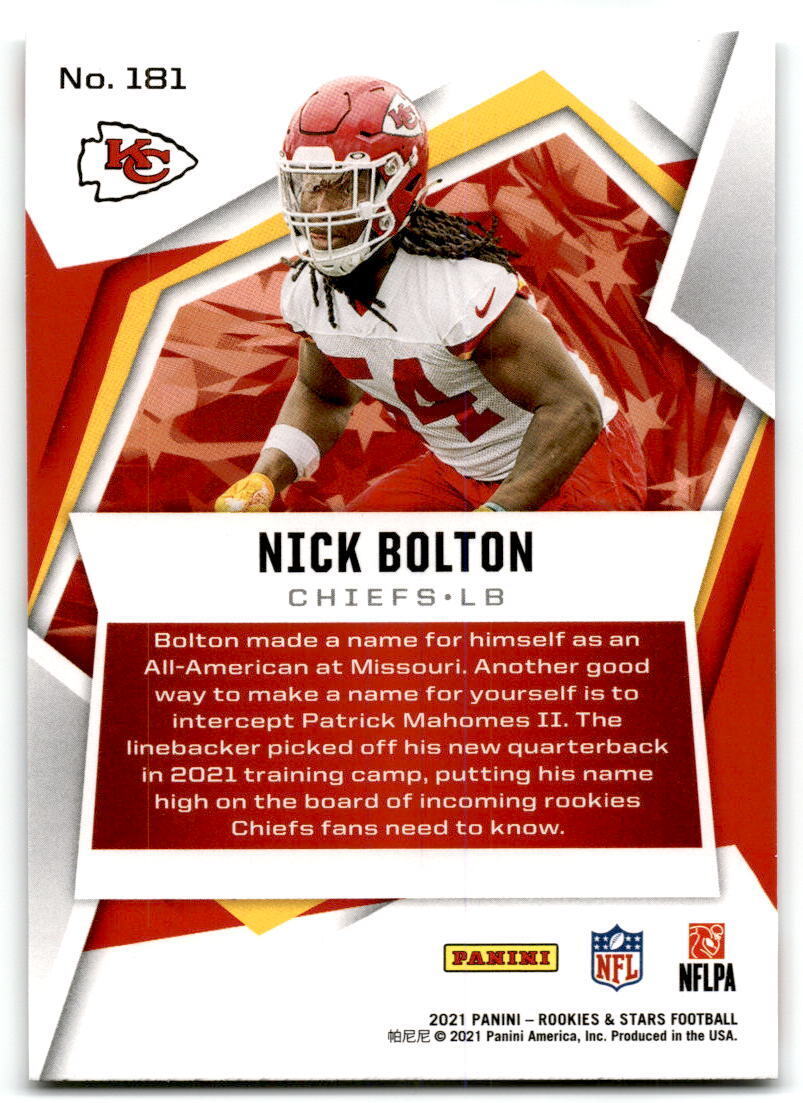 2021 Panini Rookies & Stars #181 Nick Bolton nm