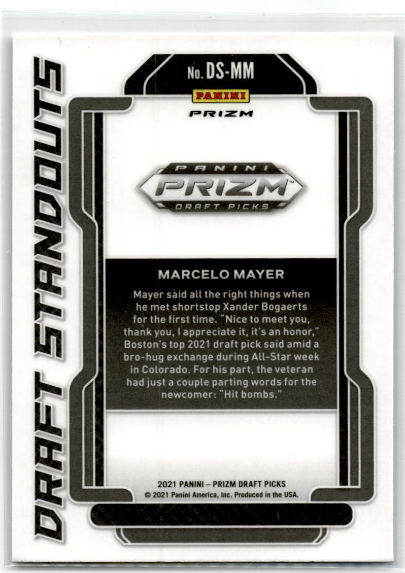 2021 Panini Prizm Draft Picks #DS-MM Marcelo Mayer Draft Standouts NM