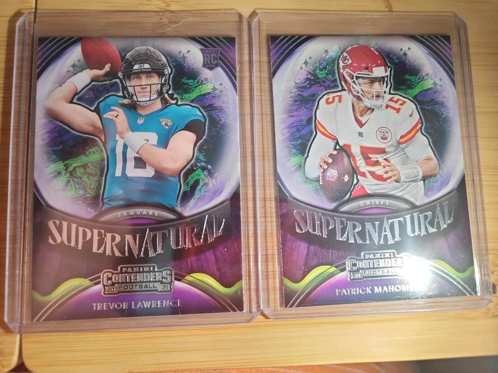 2021 Contenders Trevor Lawrence & Patrick Mahomes SUPERNATURAL