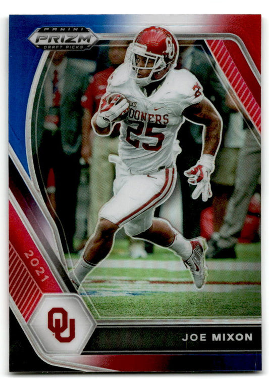 2021 Panini Prizm Draft Picks Collegiate #93 Joe Mixon Red White and Blue NM