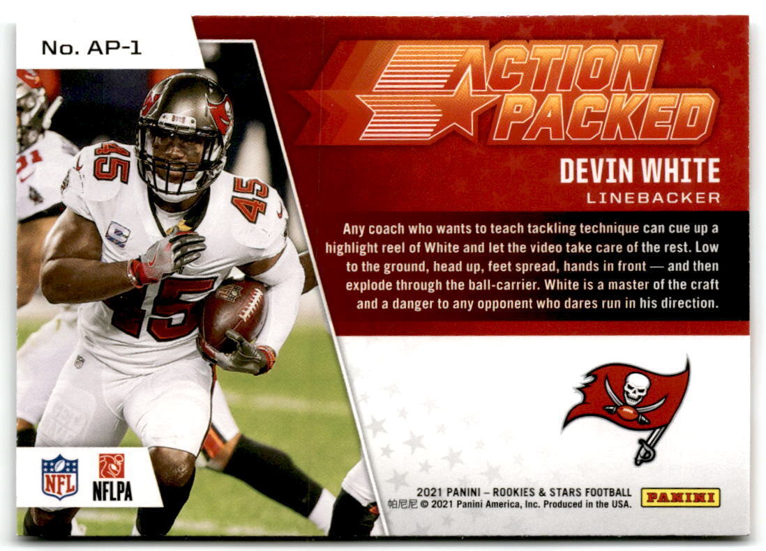 2021 Panini Rookies & Stars #AP-1 Devin White Action Packed NM