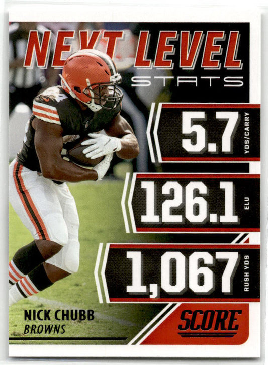 2021 Score #NL19 Nick Chubb Next Level Stats NM