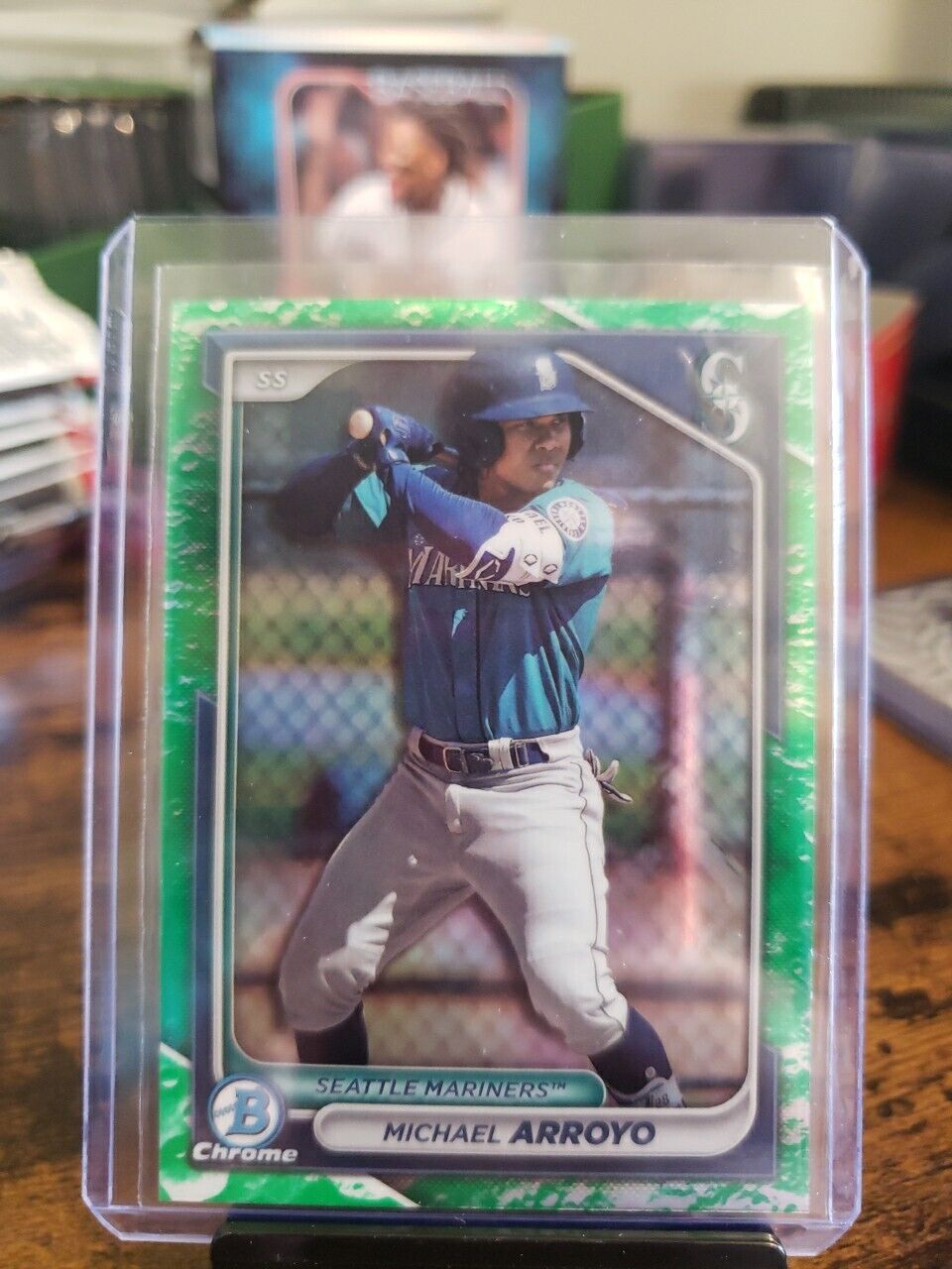 2024 Bowman Chrome Michael Arroyo Lunar Glow Seattle Mariners #BCP-97