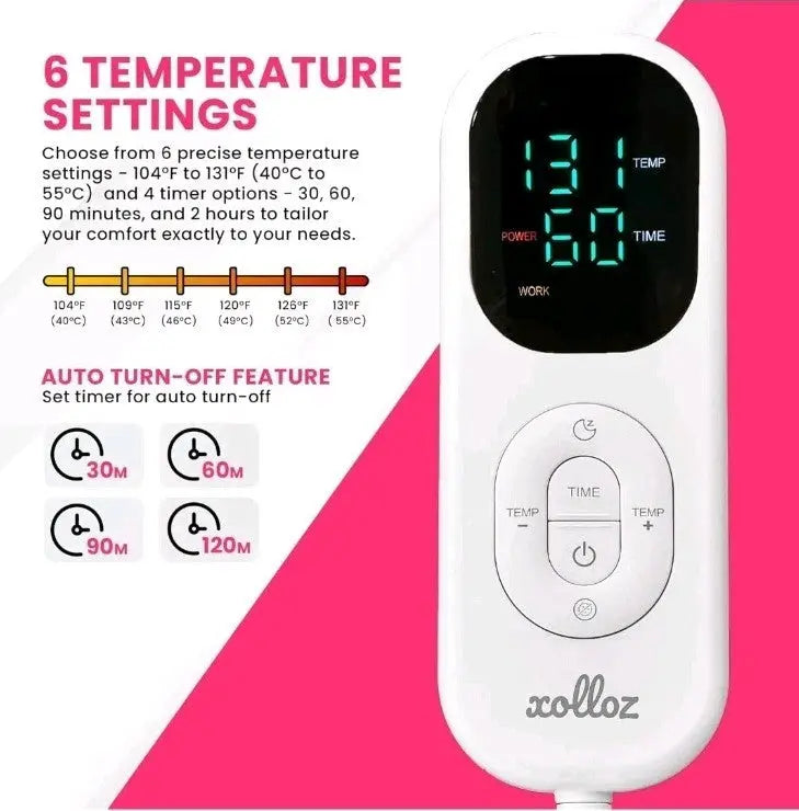 Massage Table Warmer Heating Pad – Heated with White 