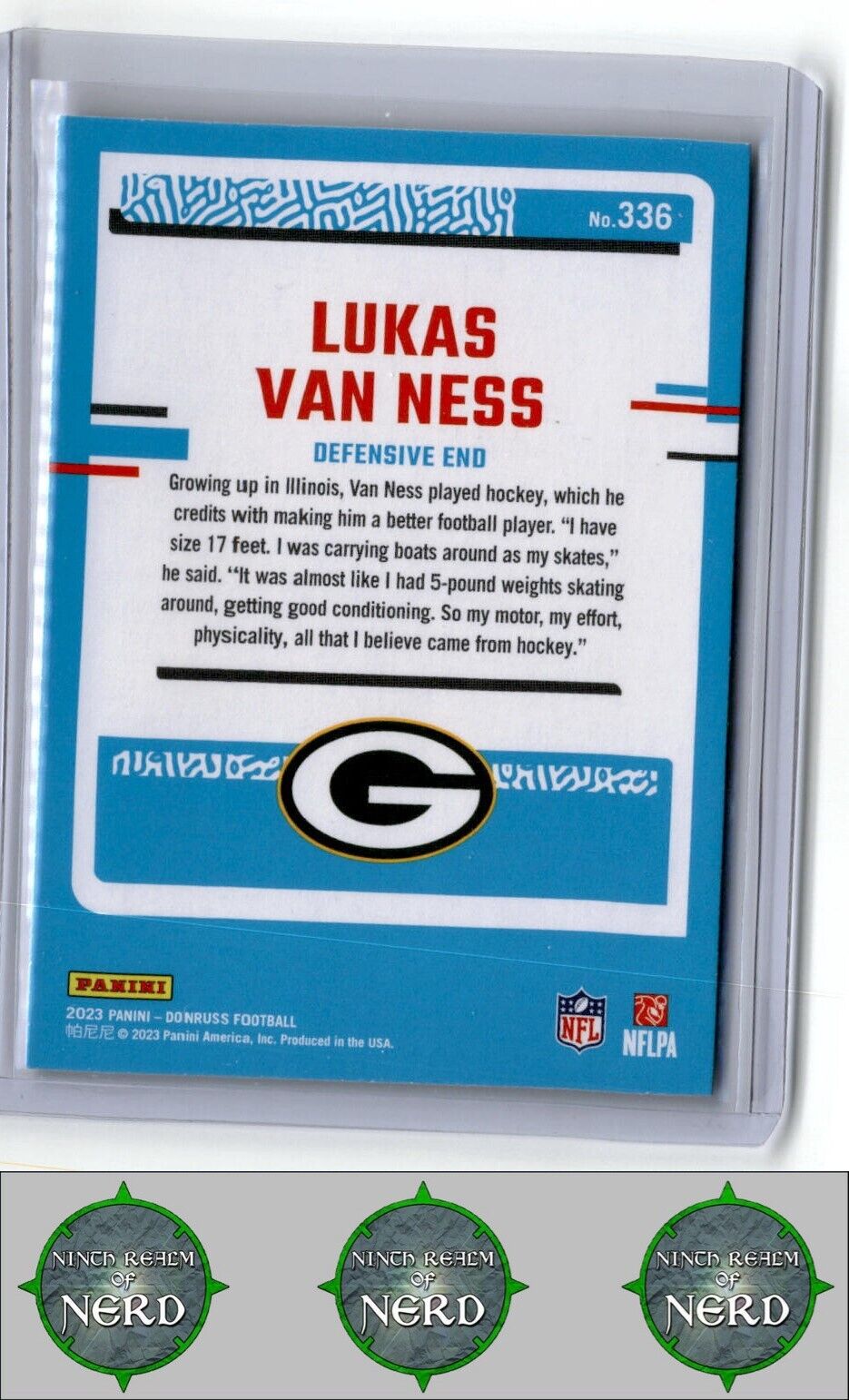 2023 Donruss #336 Lukas Van Ness