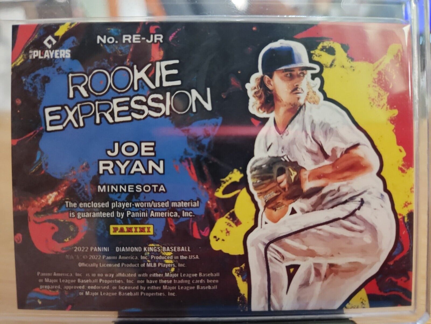 Joe Ryan 2022 Diamond Kings Rookie Expression RC Relic Patch #RE-JR