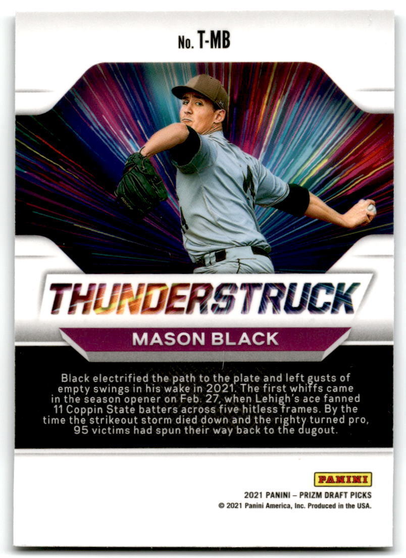 2021 Panini Prizm Draft Picks #T-MB Mason Black Thunderstruck NM