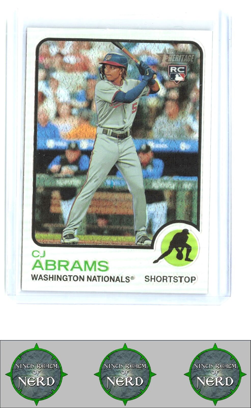 2022 Topps Heritage #501 CJ Abrams Chrome Refractor #/673