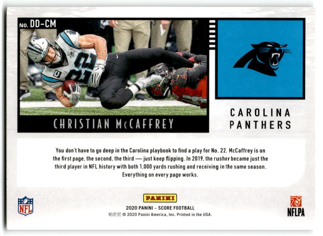 2020 Score #DD-CM Christian McCaffrey Deep Dive Red NM