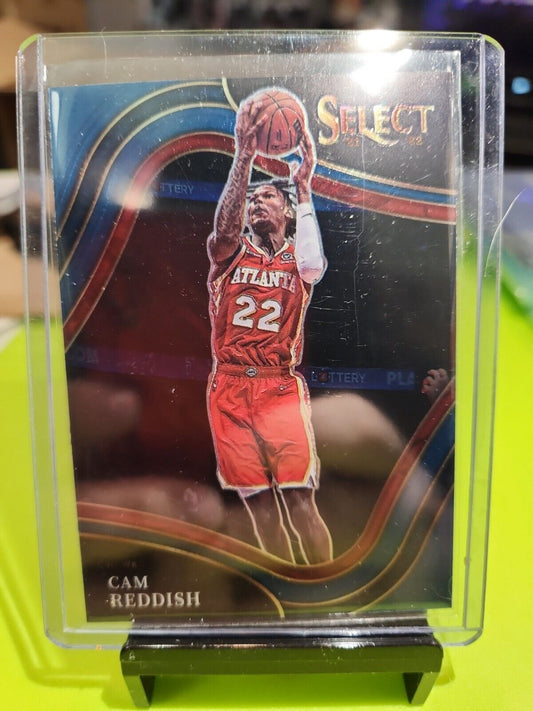 2021-22 Panini Select Cam Reddish Courtside Blue Prizm #298 Hawks