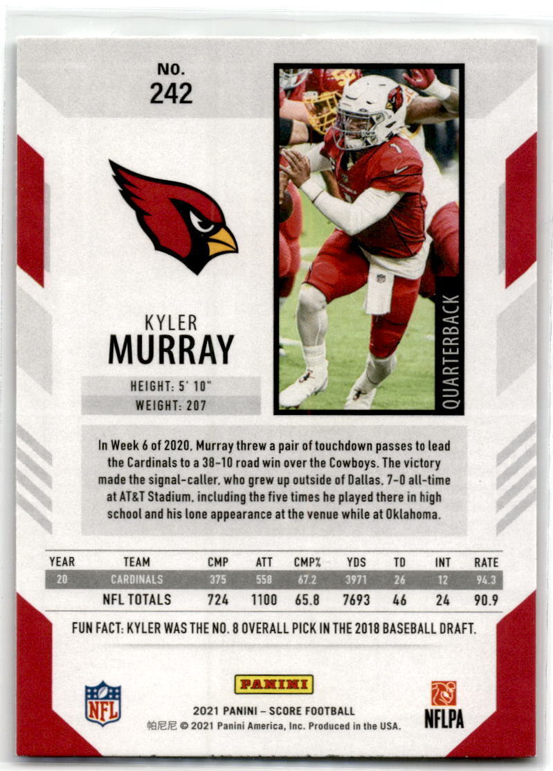 2021 Score #242 Kyler Murray NM