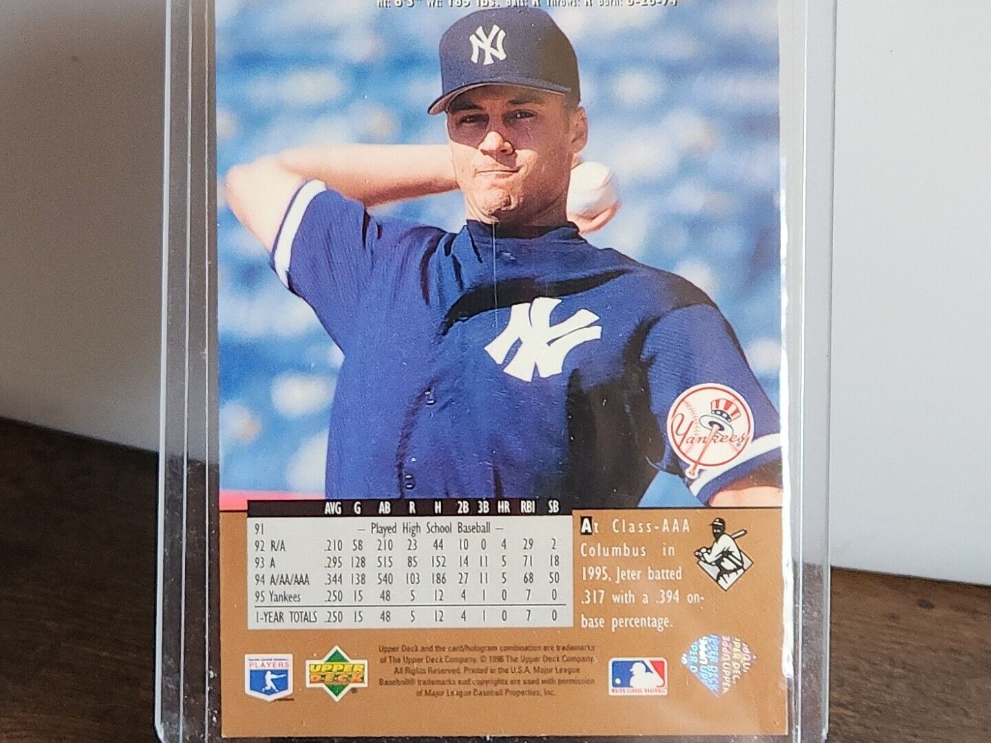 1996 Upper Deck - Major League Debut #156 Derek Jeter