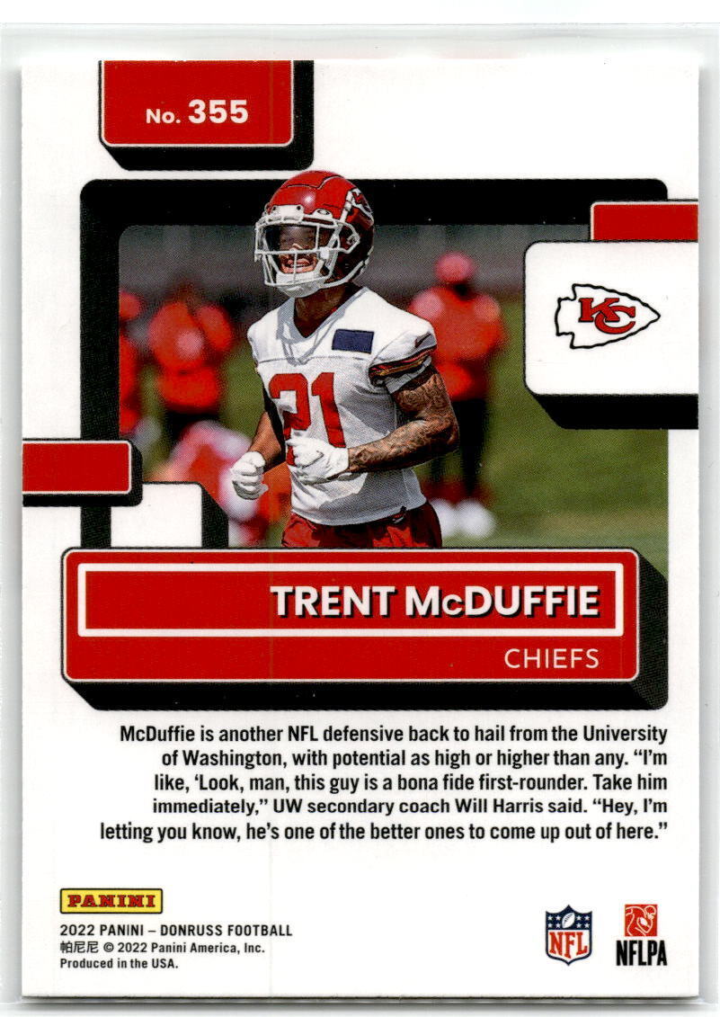 2022 Donruss #355 Trent McDuffie NM