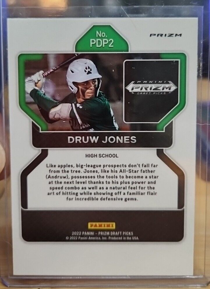 Druw Jones Pink Velocity - 2022 Prizm Draft Picks Parallel - Diamondbacks