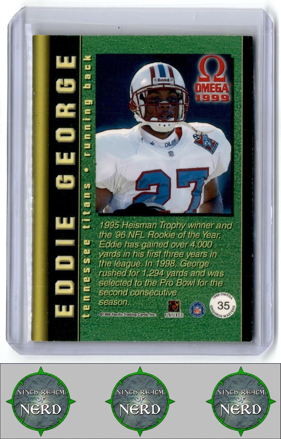 1999 Pacific Omega #35 Eddie George Gridiron Masters