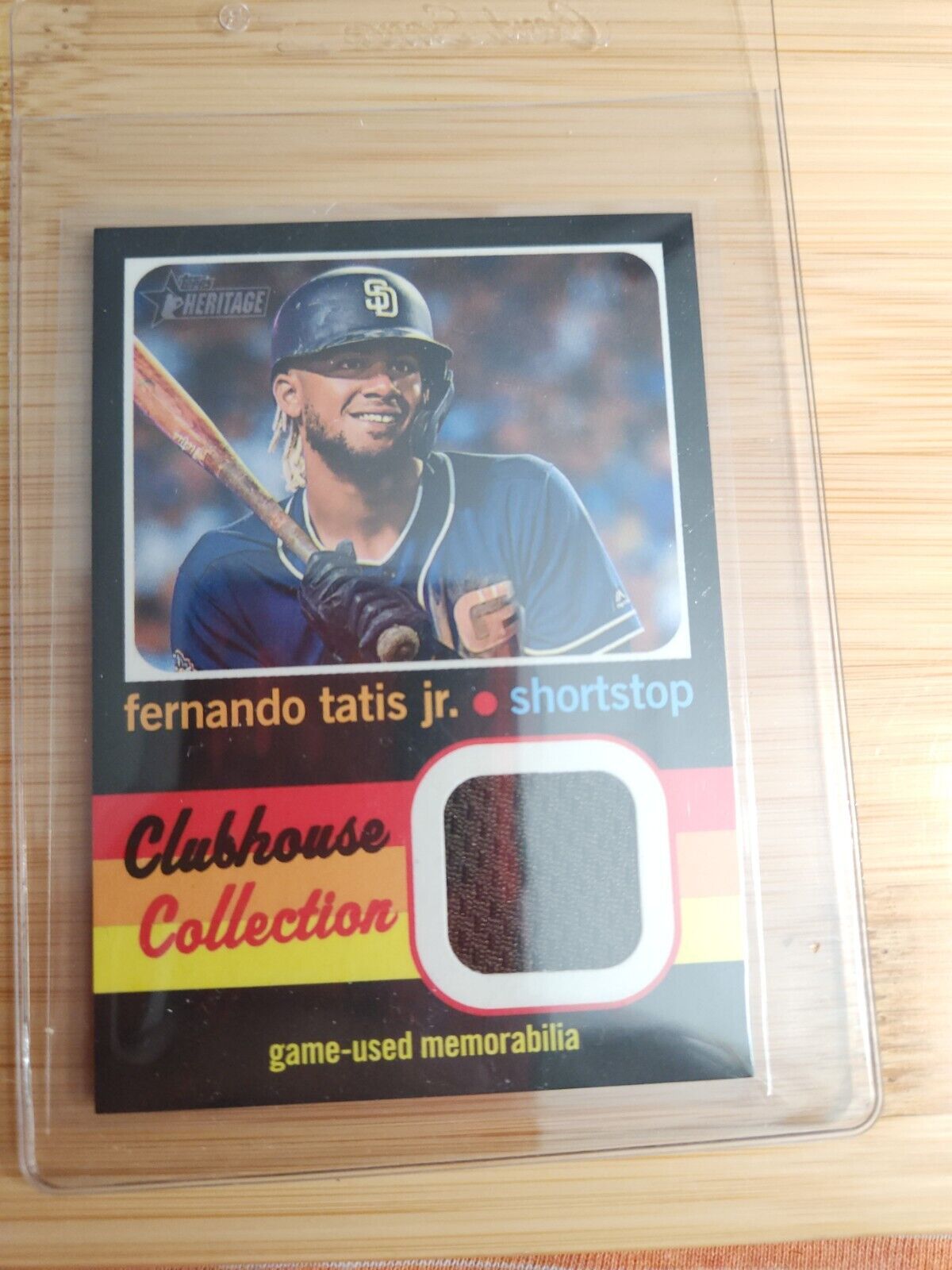 2020 Topps Heritage Clubhouse Collection Relics Fernando Tatis Jr #CCR-FT