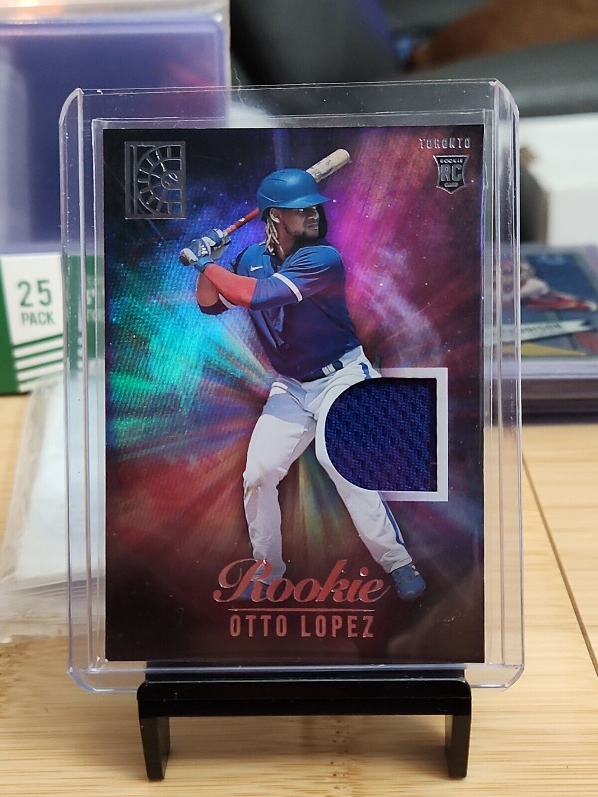 2022 Panini Capstone Baseball OTTO LOPEZ RC ROOKIE Patch #RM-OL SP Blue Jays