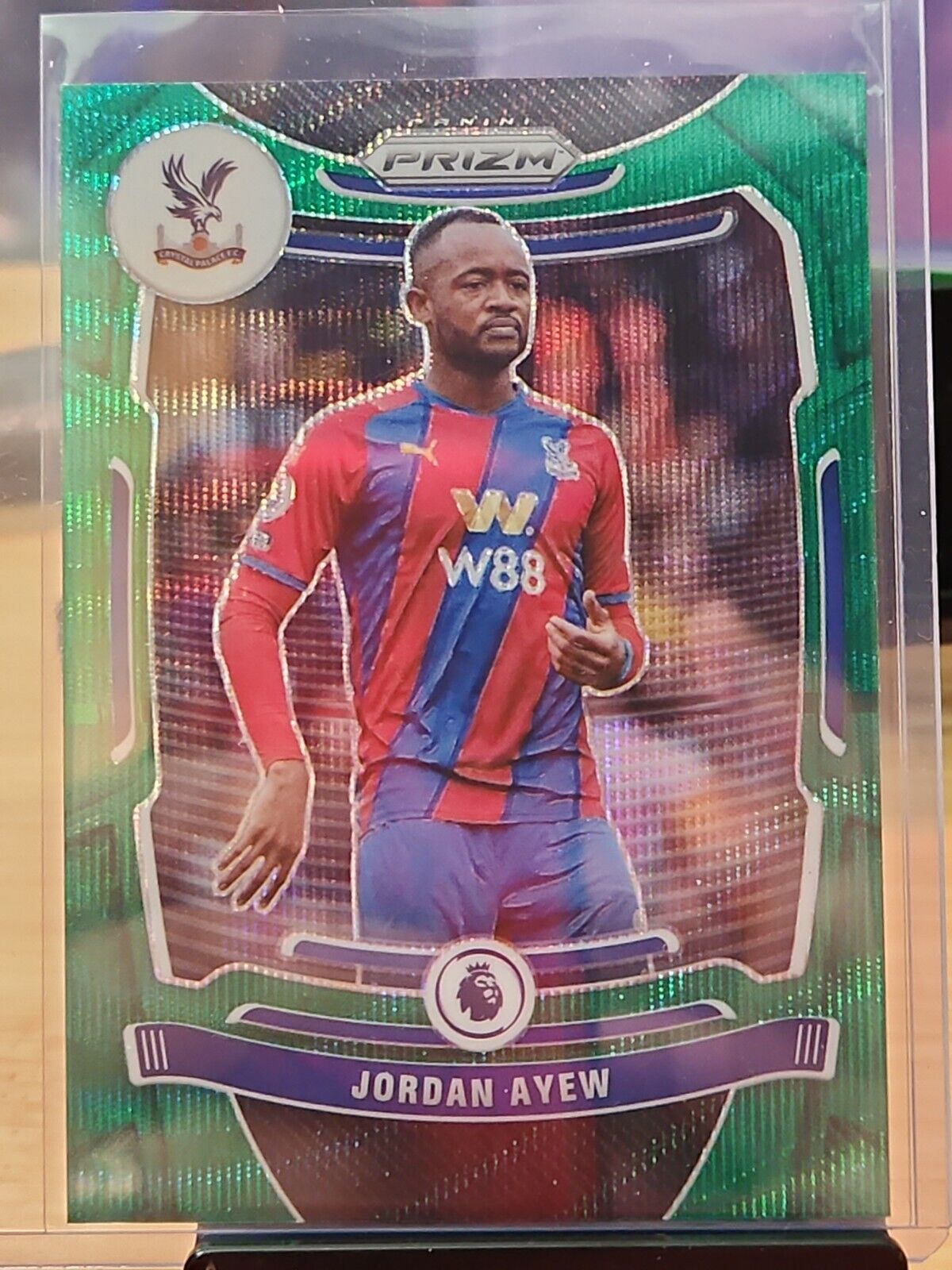 2021-22 Panini Prizm Green wave Jordan Ayew Crystal Palace #298