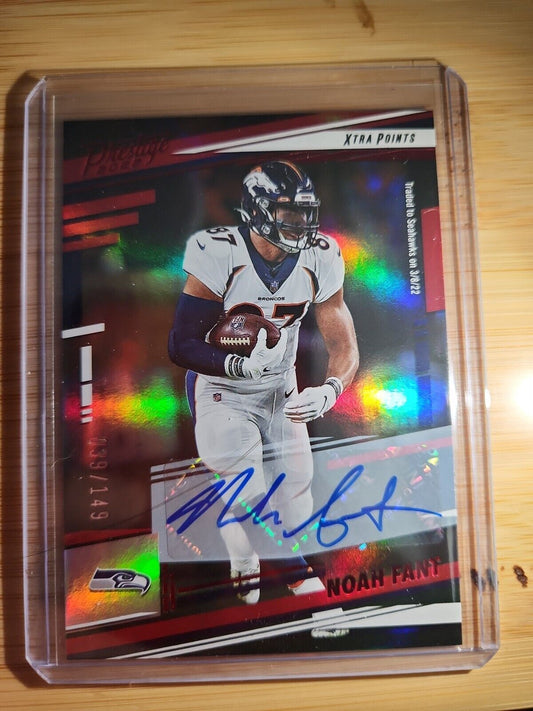 2022 Panini Absolute Noah Fant Auto #259 numbered to 149