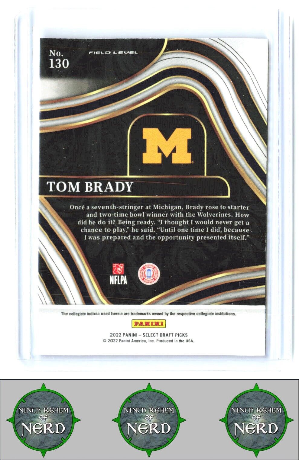 2022 Panini Select Draft Picks #130 Tom Brady Blue (Retail Base)