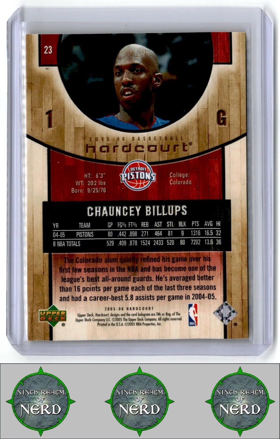 2005-06 Upper Deck Hardcourt #23 Chauncey Billups