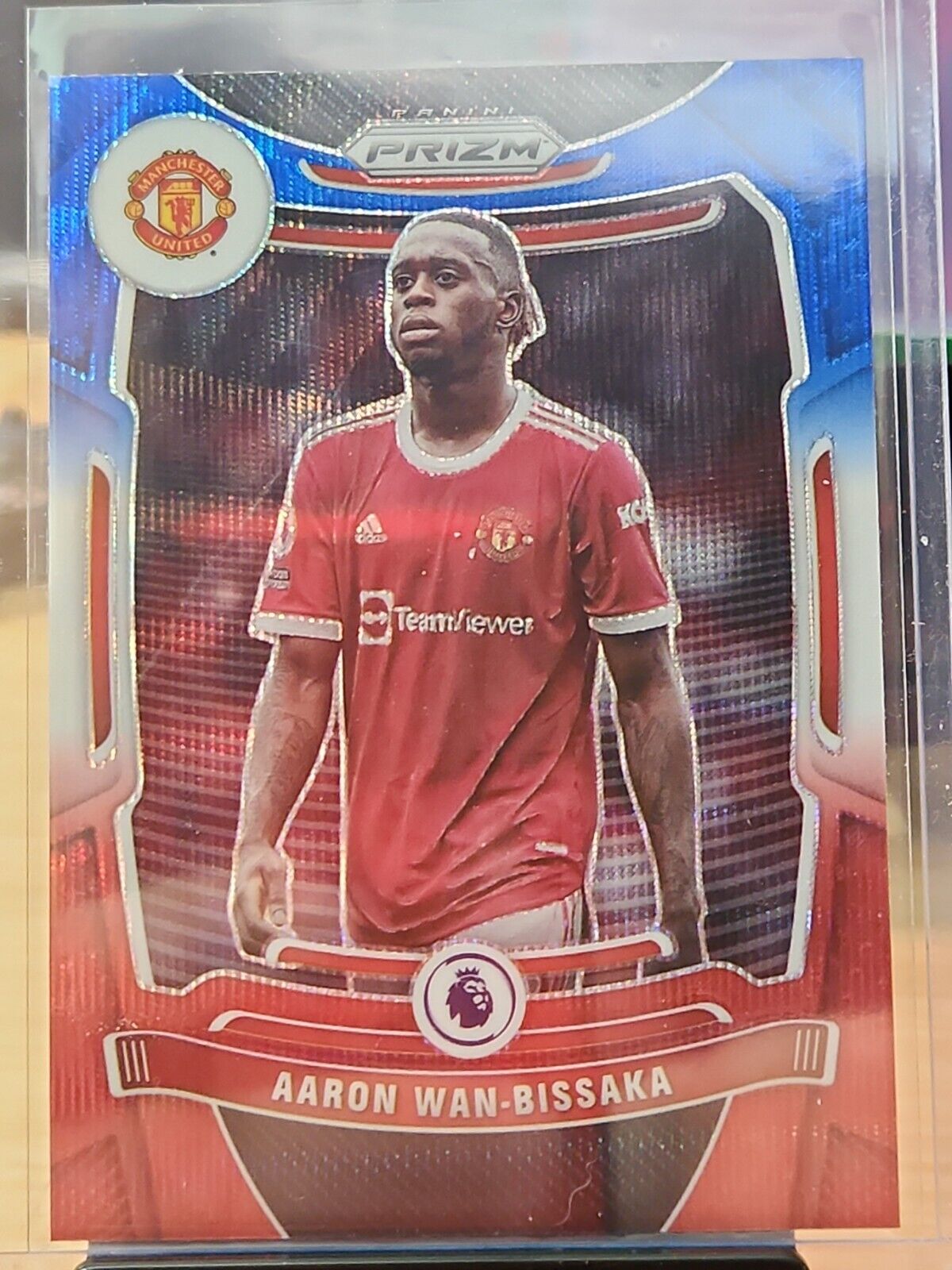 2021-22 Panini Prizm EPL Aaron Wan-Bissaka RWB #275 🔥Manchester United