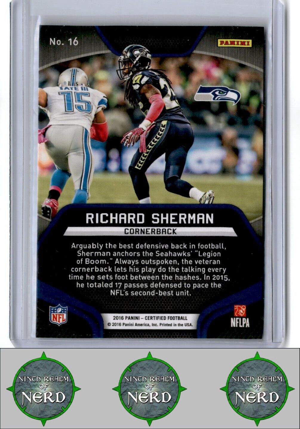 2016 Panini Certified #16 Richard Sherman Skills