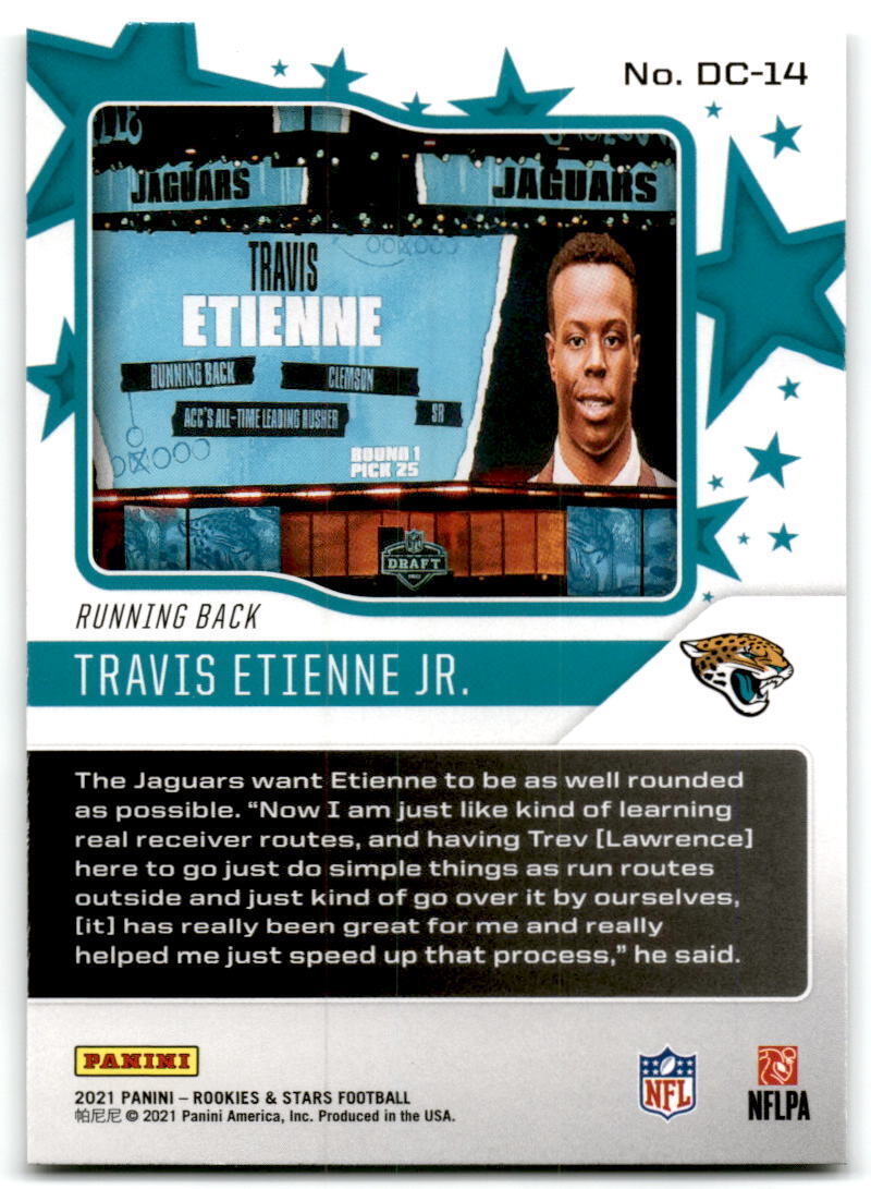 2021 Panini Rookies & Stars #DC-14 Travis Etienne Jr. Draft Class NM